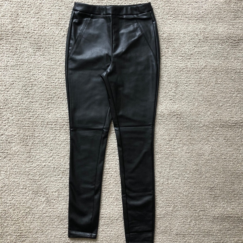 RW&CO. Faux leather leggings.